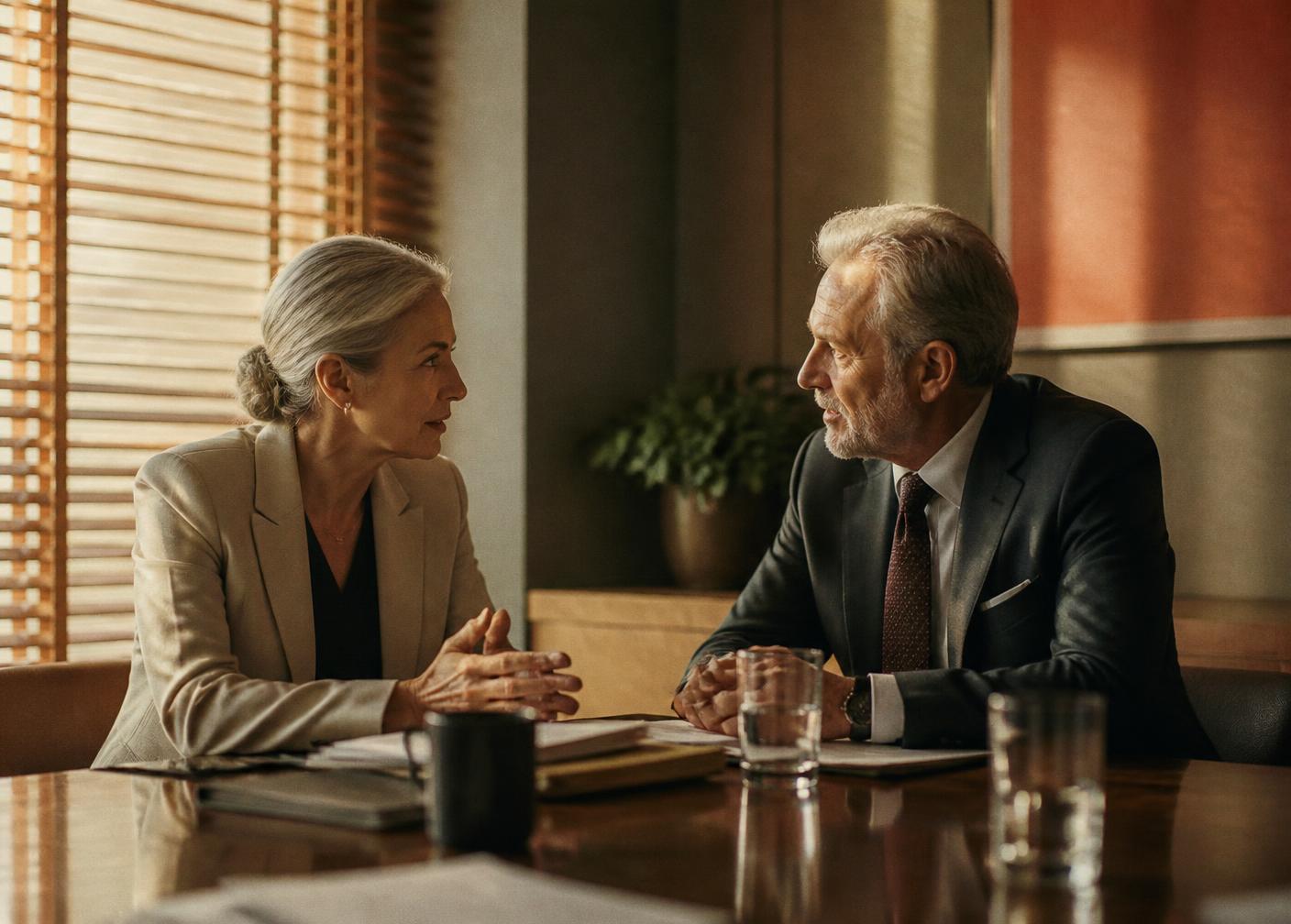 Senior advisors in conversation